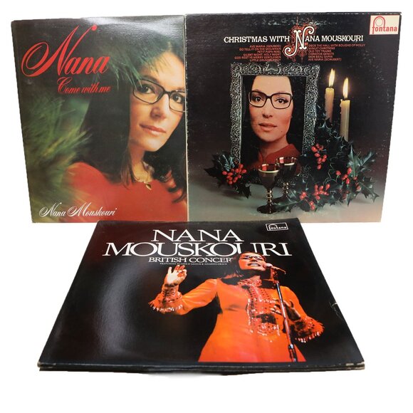 Nana Mouskouri Record Albums (X3) | Christmas, Come with me, British Concert | - Picture 1 of 3